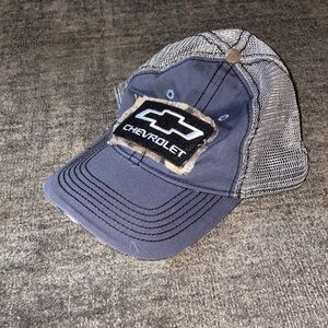 Chevrolet Blue and Gray Camo Trucker Hat